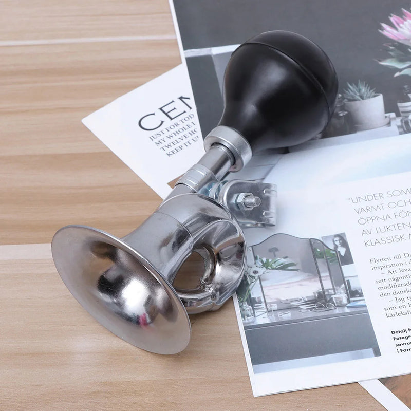 Retro Clown Bike Horn – Loud Metal Bugle Air Bell for Cycling Safety & Fun