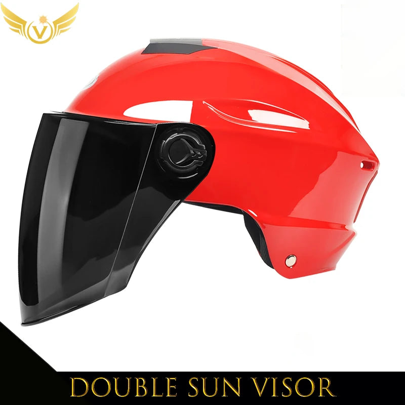 V-Series Summer Motorcycle Helmet – Lightweight, Durable & Urban Safety Design for Men & Women