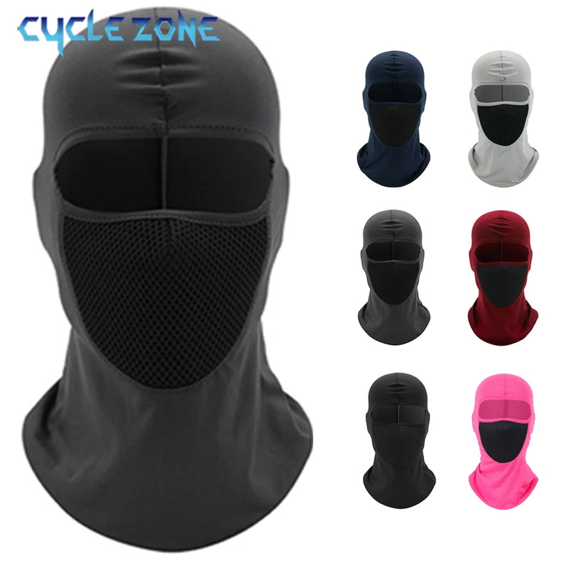 Cycling Full Face Mask – Breathable, Sweat-Absorbing UV Protection