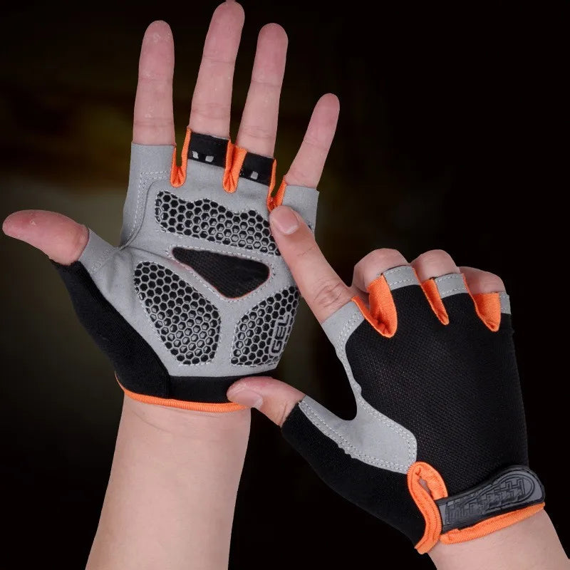 Cycling Gloves – Breathable, Anti-Slip, Shockproof Half-Finger Gloves for MTB & Road Biking