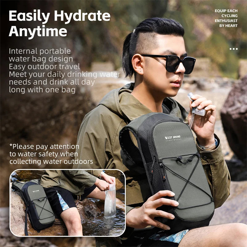 WEST BIKING Ultralight Cycling Backpack – Versatile Sports & Travel Hydration Bag for Outdoor Adventures