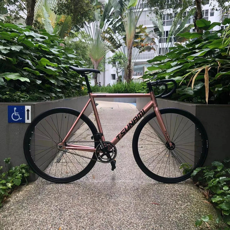 Tsunami SNM100 Fixie Fixed Gear Bike – Lightweight Track Racing Bicycle