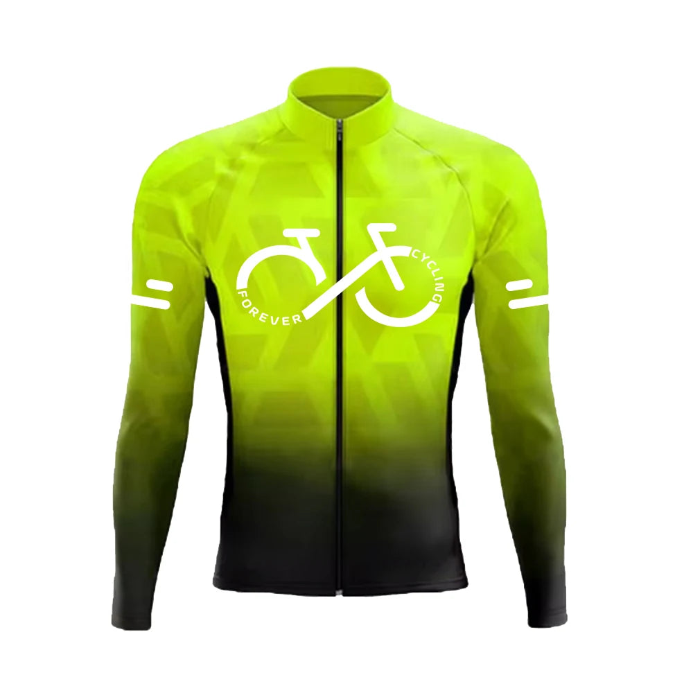 AN.RUICHI Gradient Color Series Cycling Jersey – Breathable, Quick-Dry & UV Protection for MTB & Road Cycling