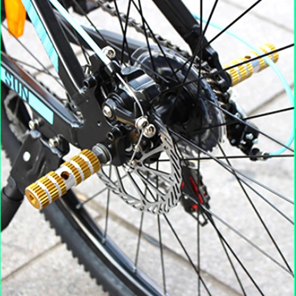 Aluminum Alloy Bike Pedal Foot Pegs – Anti-Slip BMX & Road Cycling Pedals