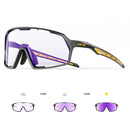 Kapvoe Photochromic Cycling Sunglasses – UV400 Protection, Lightweight Sports Goggles for MTB & Road Biking