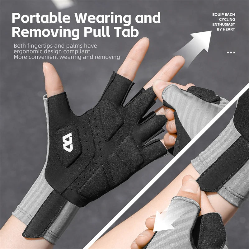 WEST BIKING Ultralight Summer Cycling Gloves – Breathable, Anti-Slip Racing Gloves for MTB & Road Bikes