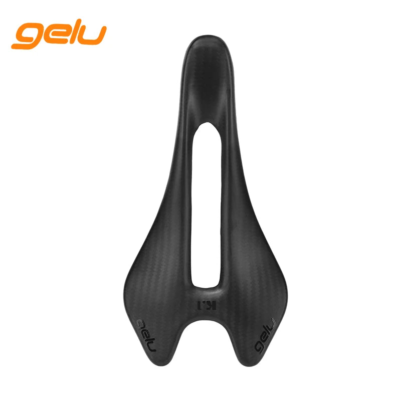 Gelu Carbon Fiber Road Bike Saddle – Ultralight & Ergonomic (54g)