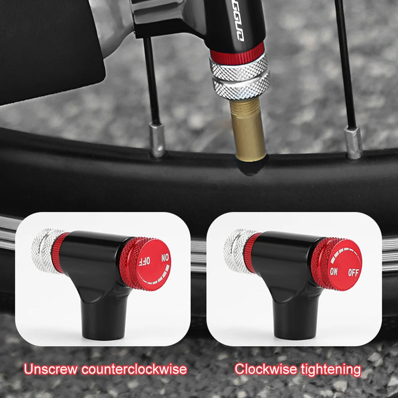 CO2 Bicycle Tire Inflator – Fast & Portable CO2 Pump for Presta & Schrader Valves
