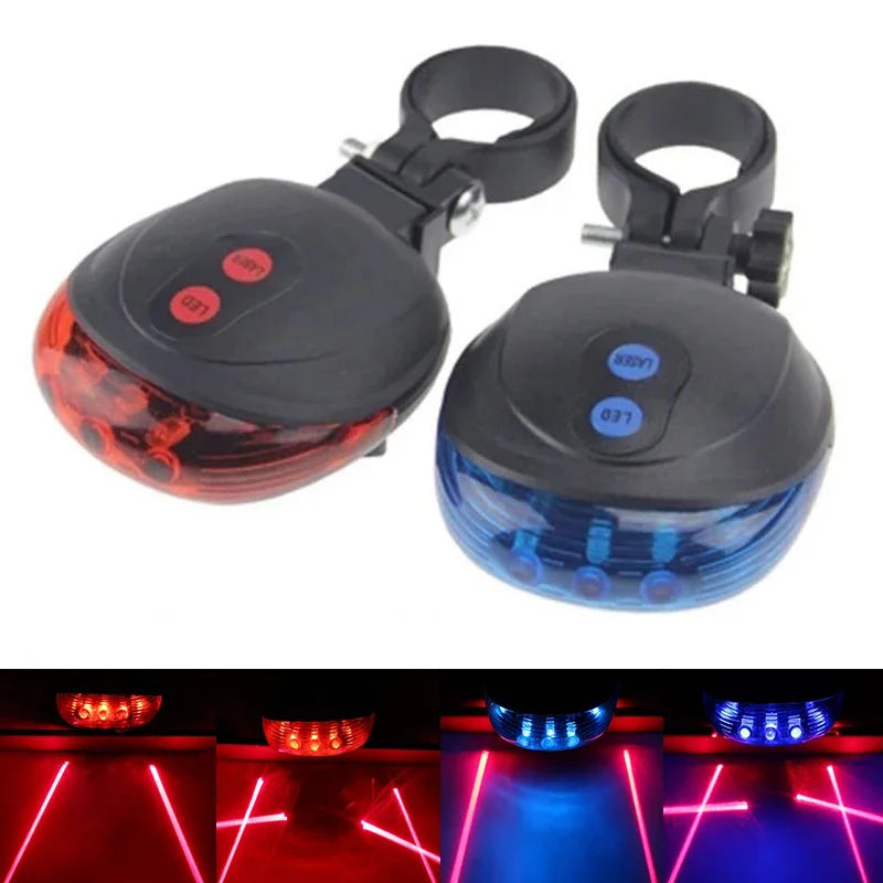 Laser Beam Bike Rear Light – Waterproof, Multi-Mode LED Safety Warning for Night Cycling & Motorcycles
