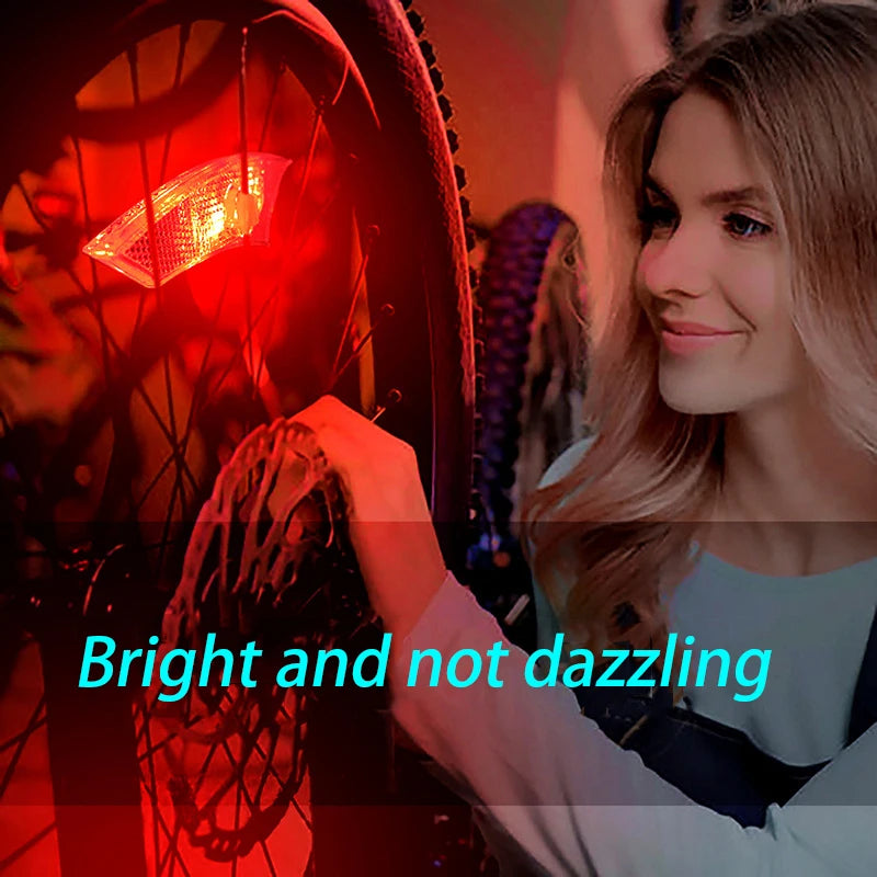 Rainproof Reflective Bicycle Wheel Spoke Lights – LED Cycling Safety & Decorative Accessories for Night Riding