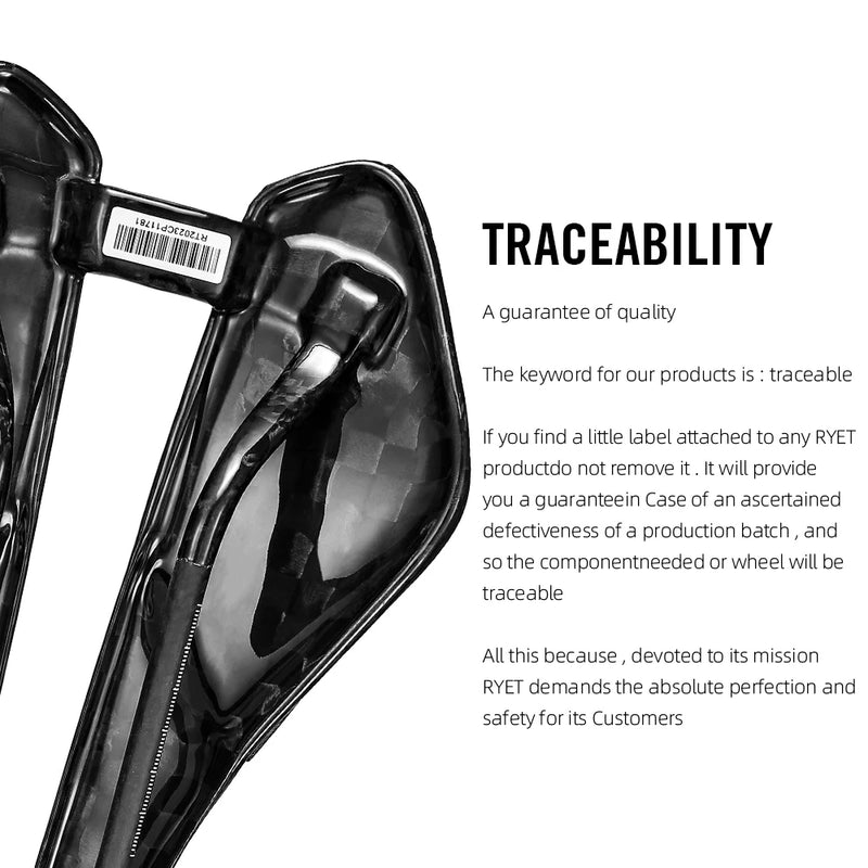 RYET Carbon 3D Printed Saddle – Ultralight & Ergonomic for Road & MTB