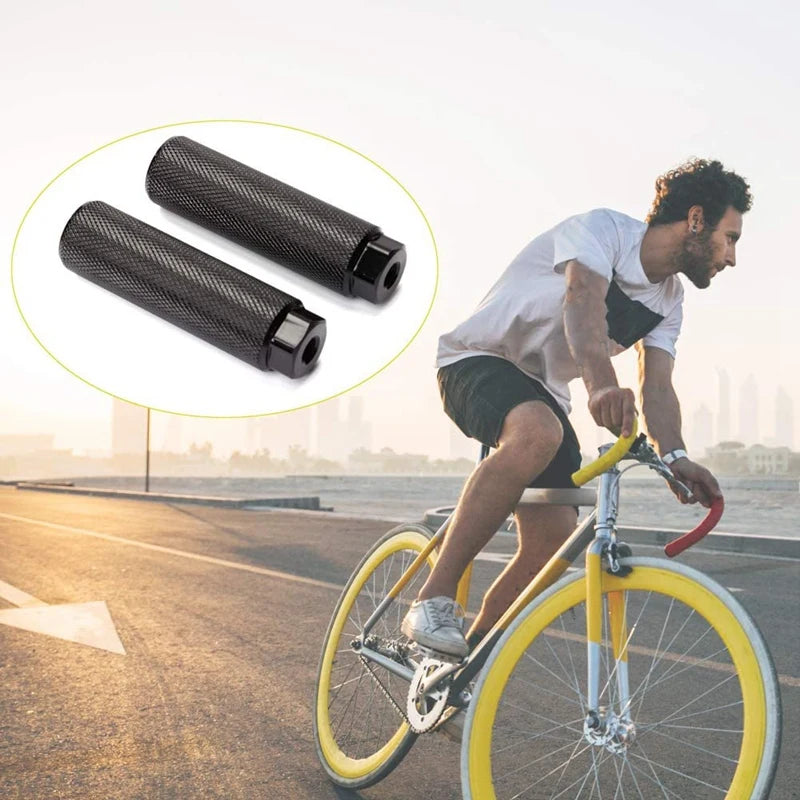 4Pcs Bike Pegs – Aluminum Alloy Anti-Skid BMX Pegs for MTB & Stunt Cycling (3/8 Inch Axles)