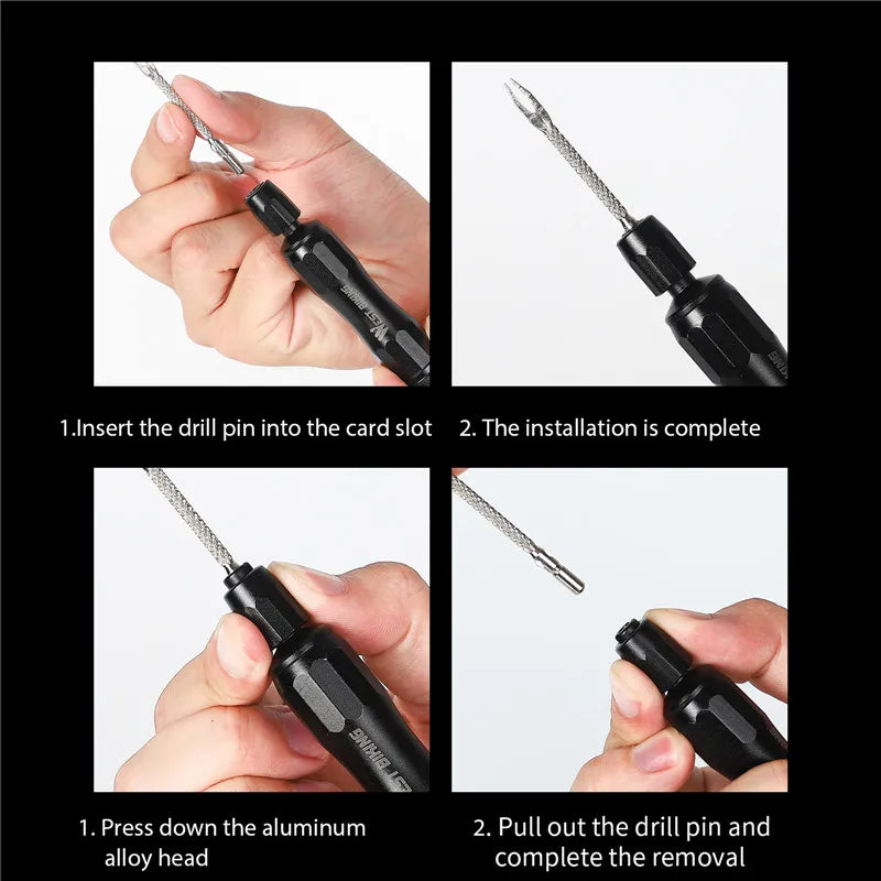 WEST BIKING Emergency Tubeless Tire Repair Kit – Heavy-Duty Puncture Tool with Rubber Strips