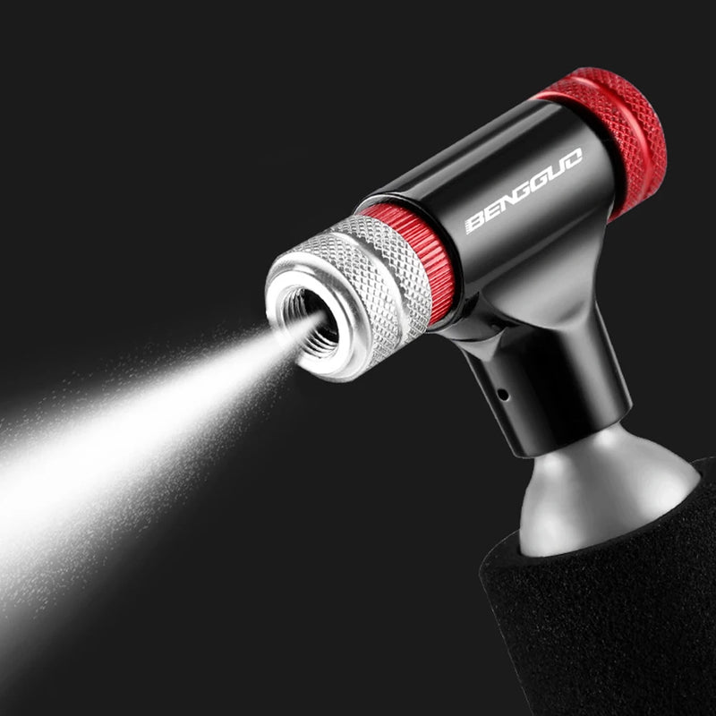 CO2 Bicycle Tire Inflator – Fast & Portable CO2 Pump for Presta & Schrader Valves