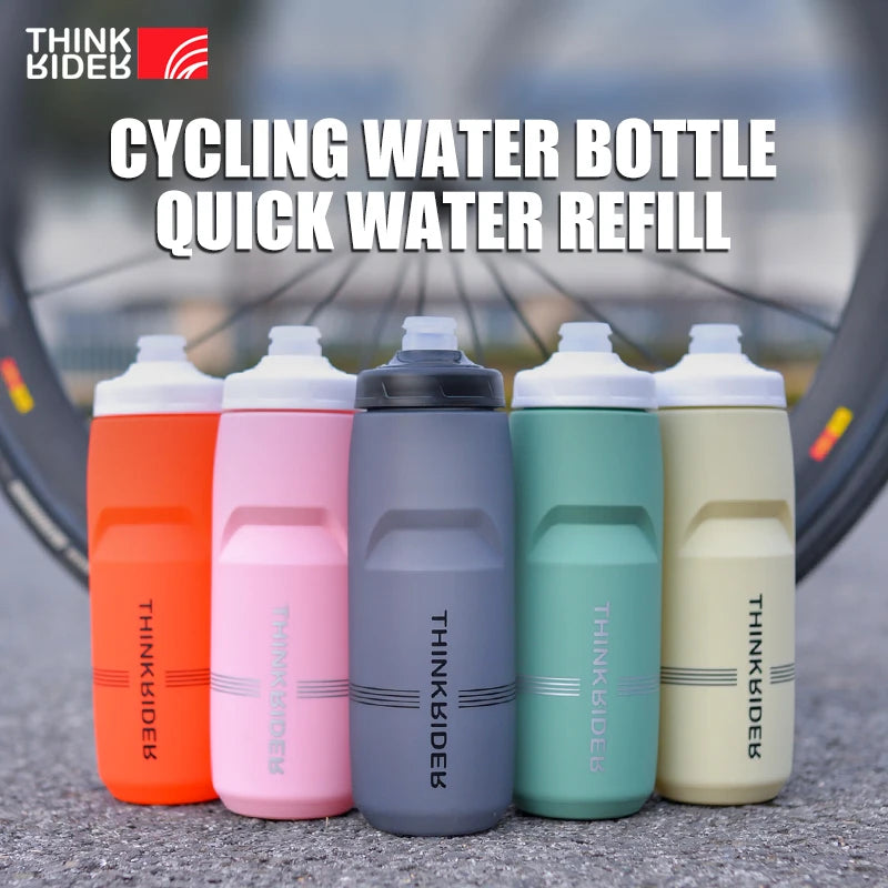 ThinkRider 750ML Leak-Proof Cycling Water Bottle – High Capacity & Quick Hydration