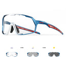 Kapvoe Photochromic Cycling Sunglasses – UV400 Protection, Lightweight Sports Goggles for MTB & Road Biking