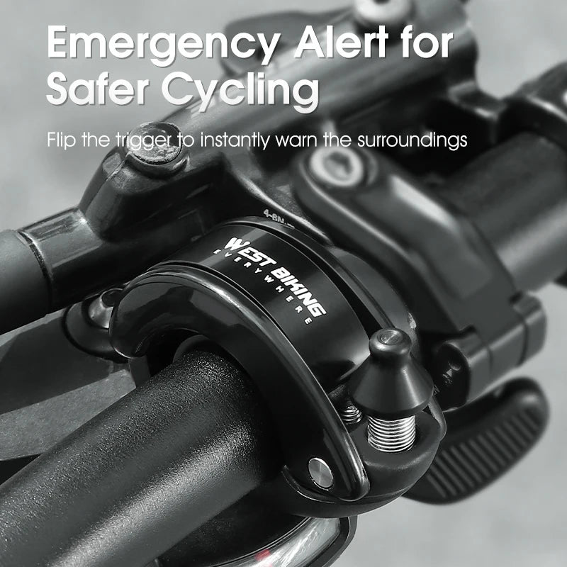 WEST BIKING Invisible Bicycle Bell – Loud, Clear Safety Signal for MTB & Road Cycling