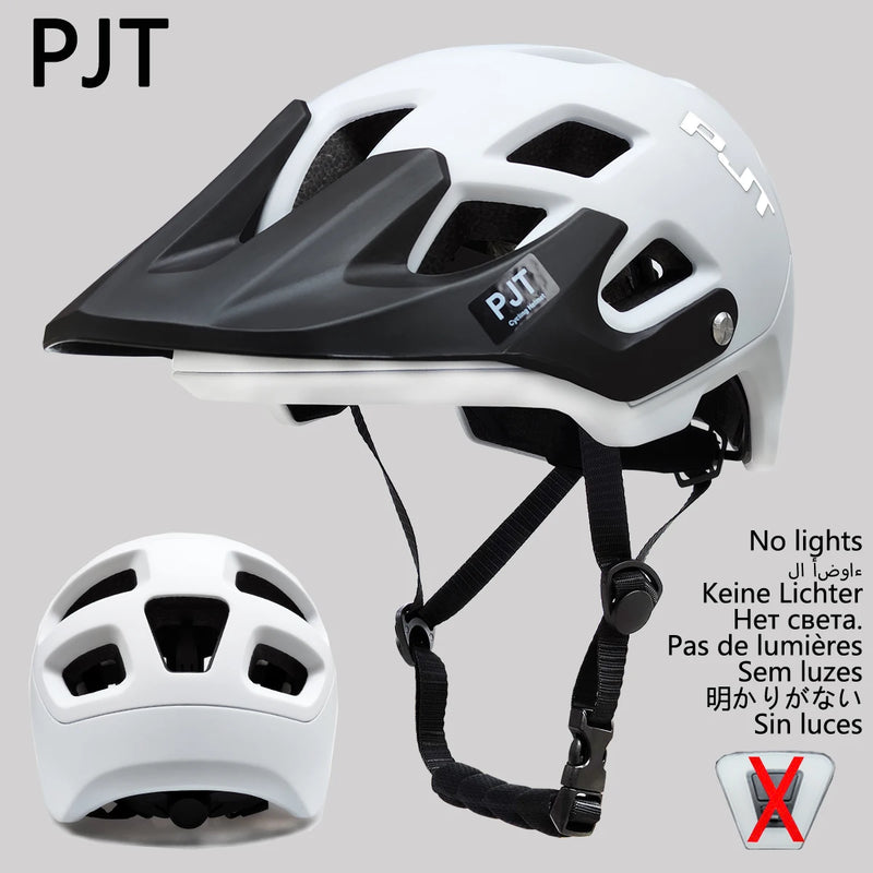 CYCABEL Ultralight Cycling Helmet – USB Rechargeable LED Taillight & Sun Visor for MTB & Road Riding