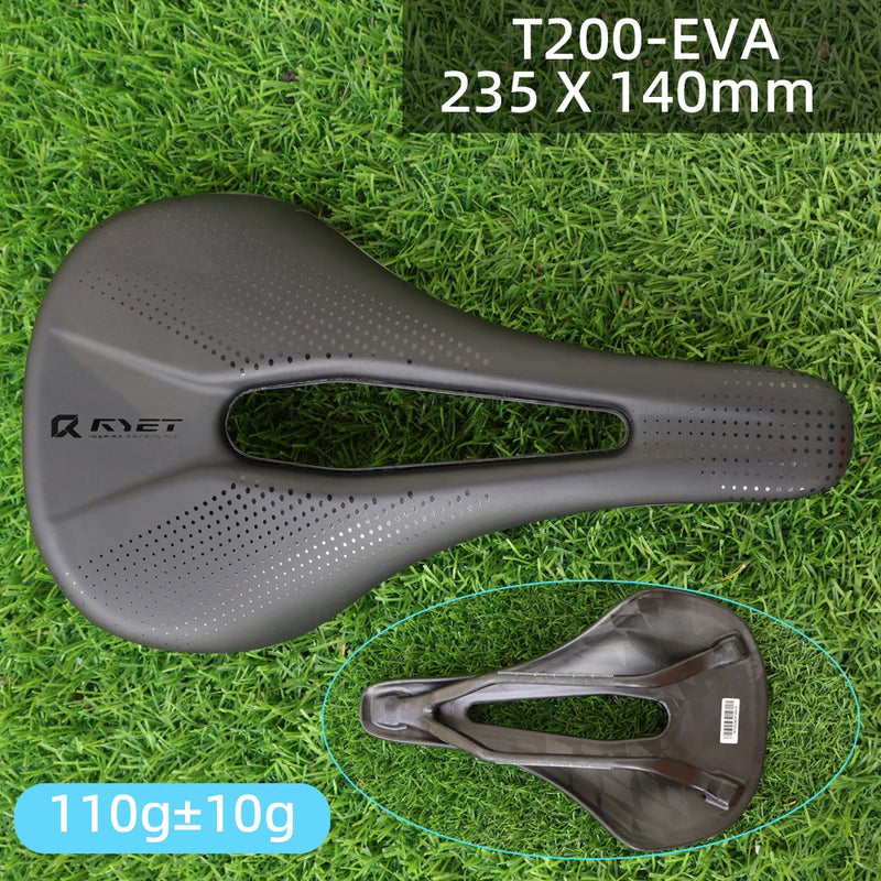 RYET X6P 3D Printed Carbon Bike Saddle – Ultra-Light Road & MTB Racing Seat