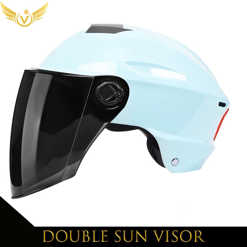 V-Series Summer Motorcycle Helmet – Lightweight, Durable & Urban Safety Design for Men & Women