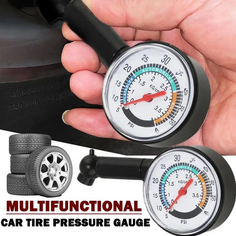 High-Precision Dial Tire Pressure Gauge – Accurate Air Pressure Measurement for Cars, Trucks, Bikes & Motorcycles