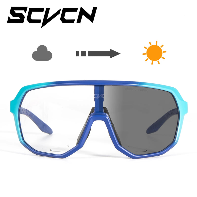 SCVCN Photochromic Cycling Sunglasses – UV400 Protection