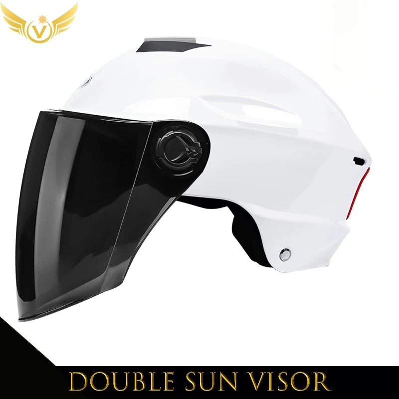V-Series Summer Motorcycle Helmet – Lightweight, Durable & Urban Safety Design for Men & Women
