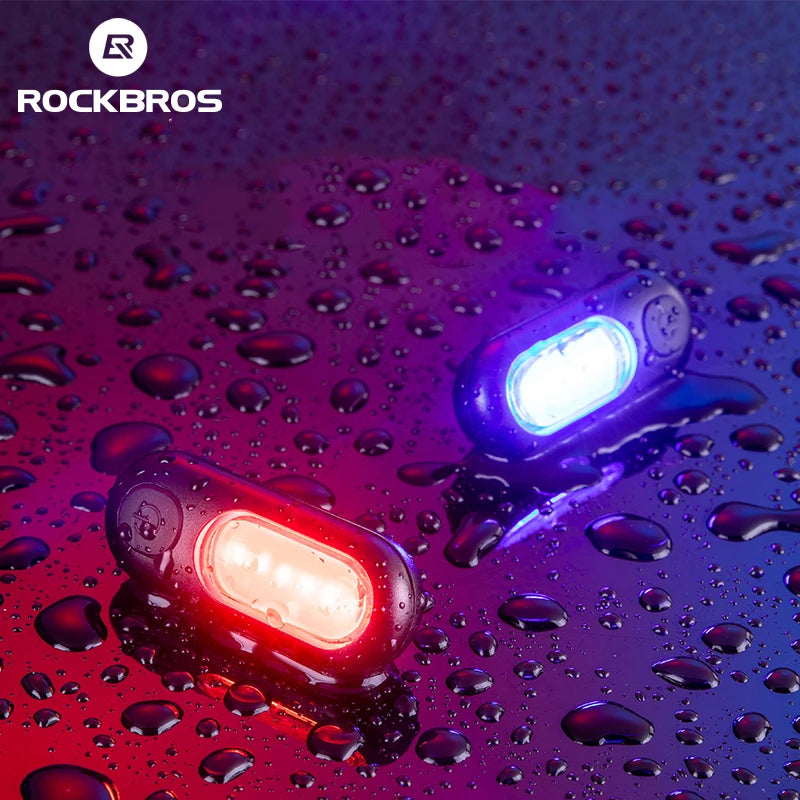 ROCKBROS Bicycle Rear Light Type-C Rechargeable 5 Modes Rainproof Taillight for Cycling Accessories