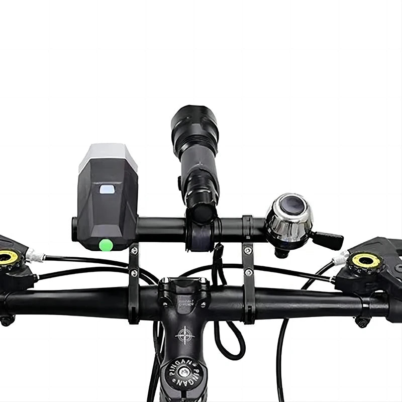 Bicycle Handlebar Extension Bracket – Sturdy Carbon Tube Double Frame for Secure Mounting