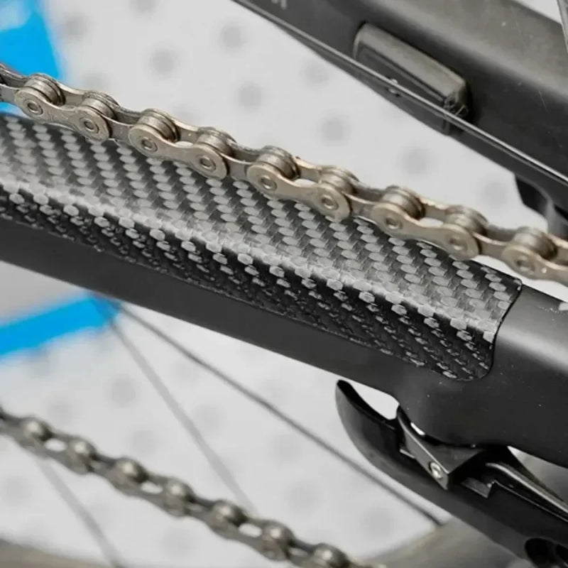 Bicycle Chain Protector – Carbon Fiber Frame Guard for MTB, Road & Folding Bikes