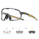 Kapvoe Photochromic Cycling Sunglasses – UV400 Protection, Lightweight Sports Goggles for MTB & Road Biking