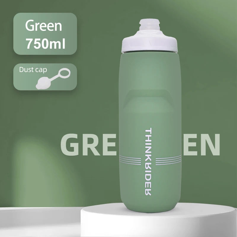 ThinkRider 750ML Leak-Proof Cycling Water Bottle – High Capacity & Quick Hydration