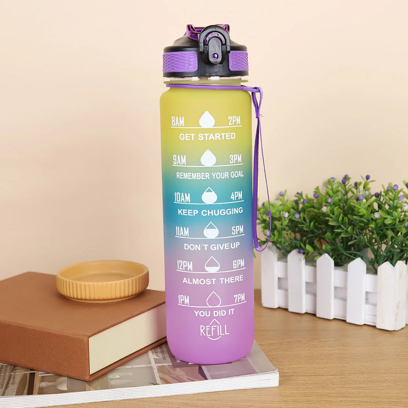 1L Portable Sport Water Bottle – Leakproof & Stylish for Outdoor Fitness & Travel