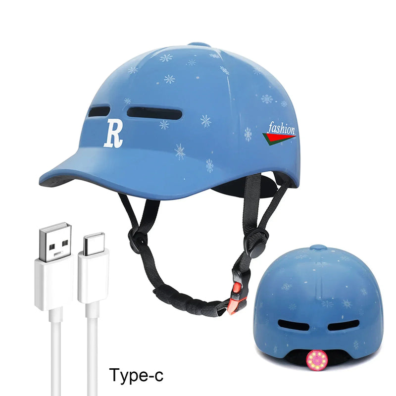 Fashionable Baseball Cap-Style Helmet – Lightweight, Adjustable & Shockproof for Motorcycles, Bikes & Scooters