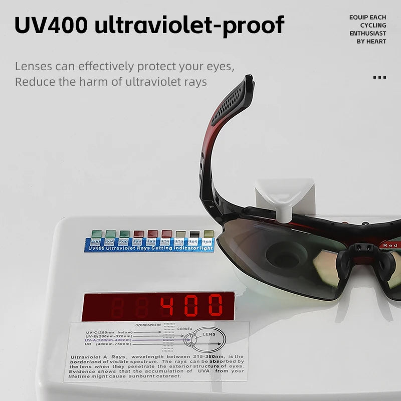 WEST BIKING Outdoor Cycling Sunglasses – UV400 Protection, Lightweight Sports Goggles for MTB & Road Cycling