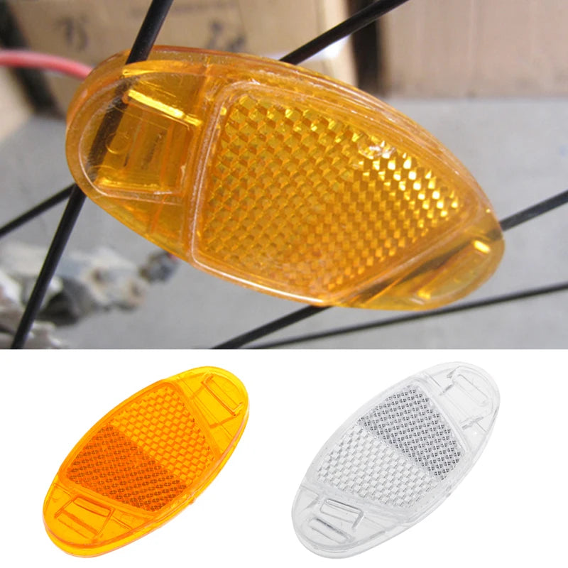 TOOPRE High-Reflectivity Spoke Mount Bicycle Warning Light – No Battery Required, Easy Clip-On Safety Accessories
