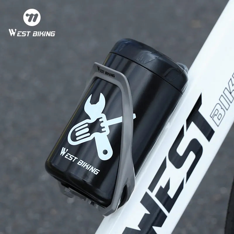 WEST BIKING Waterproof Bicycle Tool Capsule – Compact, Durable & Convenient Storage for Repair Kits
