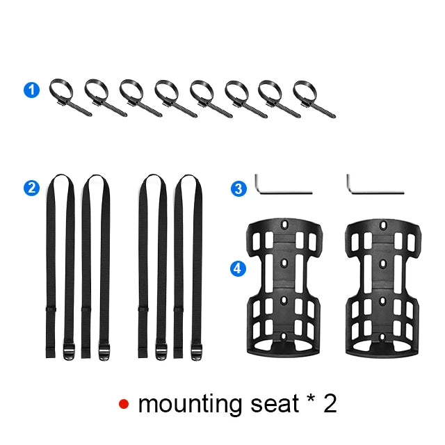 NEWBOLER Bicycle Gear Mount – Versatile Bottle Cage & Gear Holder