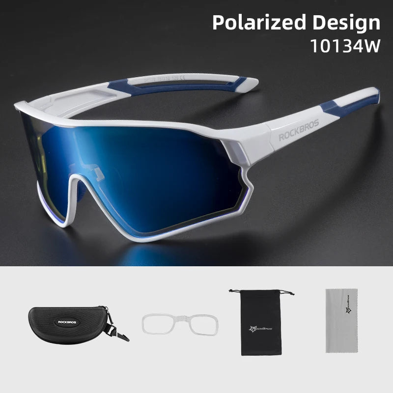 ROCKBROS Polarized UV400 Sunglasses - Sports Glasses for Cycling, Hiking, Golf, Outdoor Activities