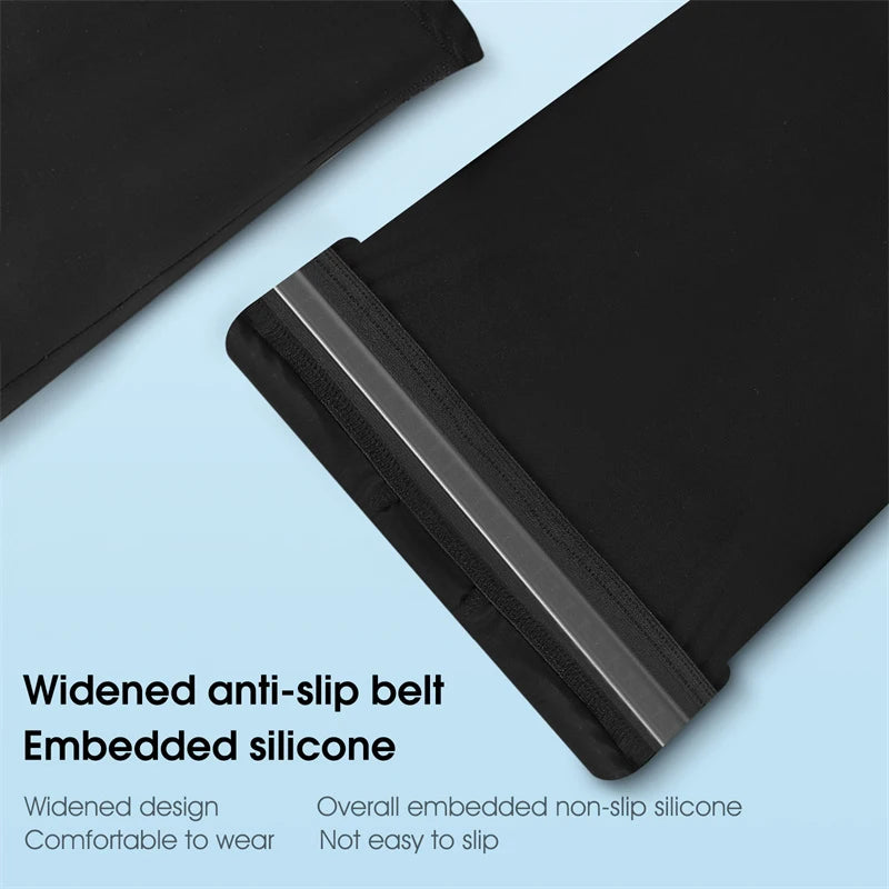 West Biking Ice Silk UV Protection Compression Leg Sleeves – Cooling & Non-Slip Sports Gear