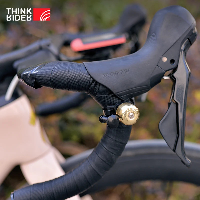ThinkRider Retro Classical Bicycle Bell – Crisp, Loud Copper Handlebar Ring for MTB & Road Bikes
