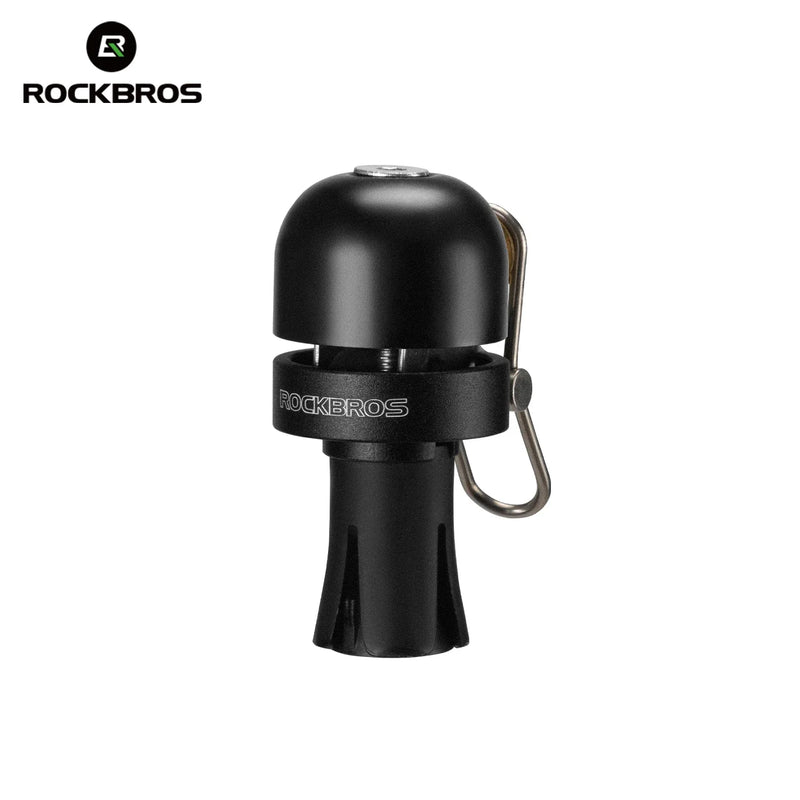 ROCKBROS Aluminum Alloy Handlebar Plug Bell – 80dB Loud Ring Alarm for MTB & Road Bikes