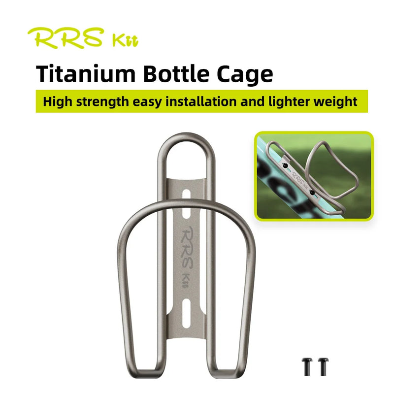 RRSkit Titanium Alloy Water Bottle Cage – Lightweight & Anti-Rust