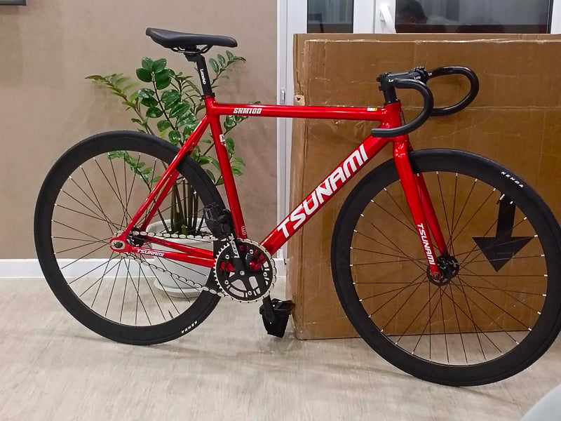 Tsunami SNM100 Fixie Fixed Gear Bike – Lightweight Track Racing Bicycle
