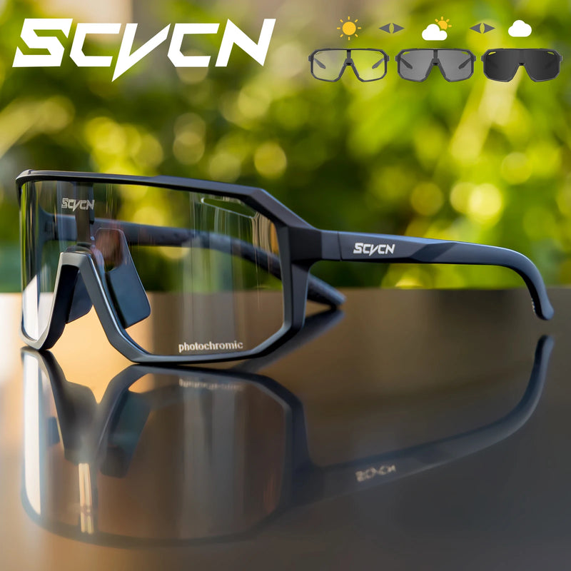 SCVCN Photochromic Cycling Sunglasses – UV400 Protection