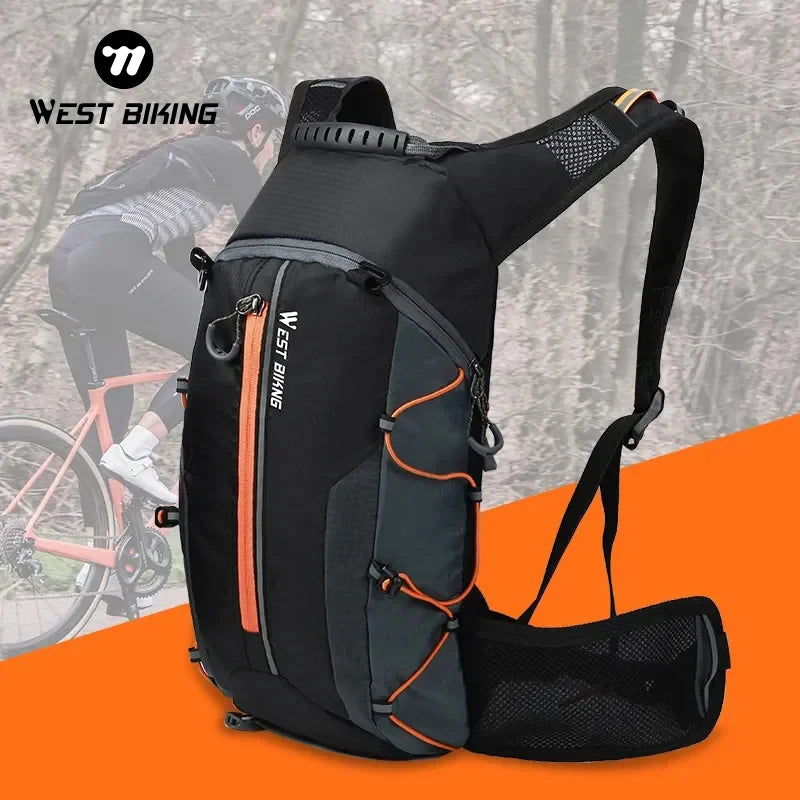 WEST BIKING 10L Ultralight Waterproof Cycling Backpack – Breathable, Foldable Outdoor Travel Bag