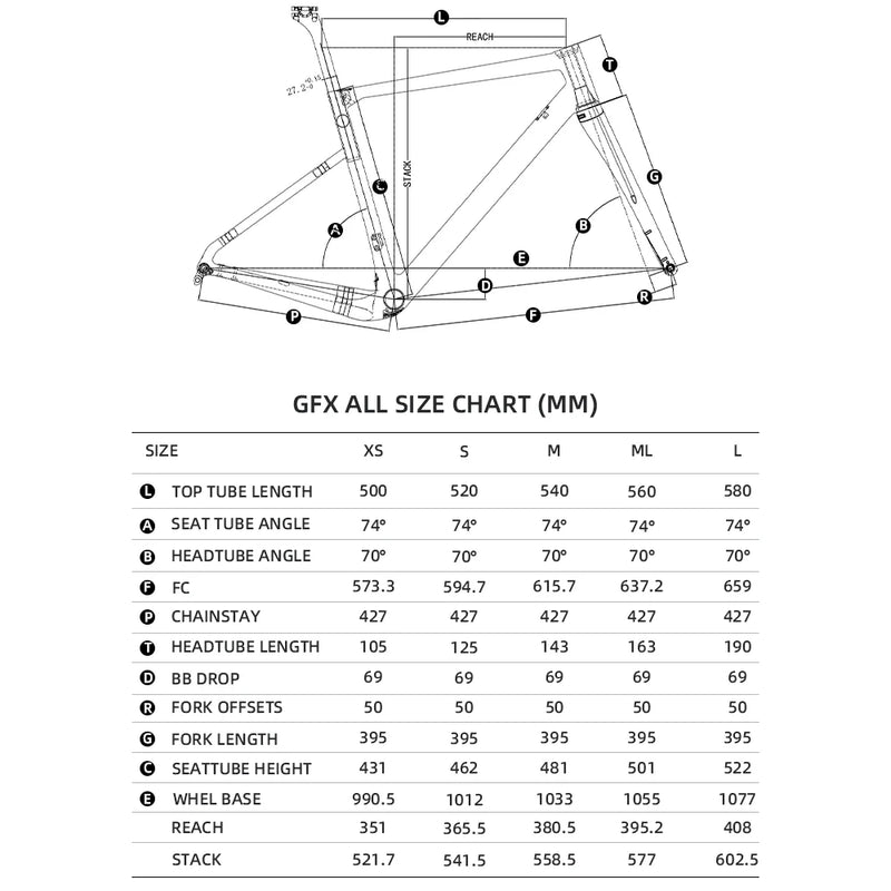 Lexon GFX Carbon Gravel Frame – Ultralight Disc Brake Frameset for Road & Off-Road Cycling
