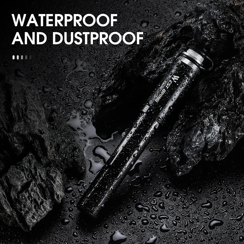 WEST BIKING Ultra-Light Mini Bike Pump – High-Pressure 130 PSI, Durable & Portable for MTB & Road Cycling
