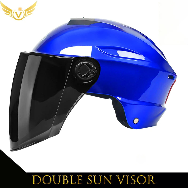 V-Series Summer Motorcycle Helmet – Lightweight, Durable & Urban Safety Design for Men & Women