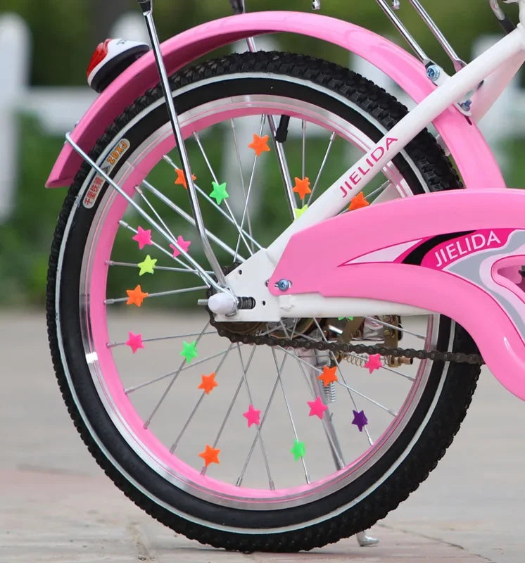 36/72PCS Bicycle Wheel Spoke Beads – Colorful Clip-On Decorations for Kids' Bikes & Cycling Accessories